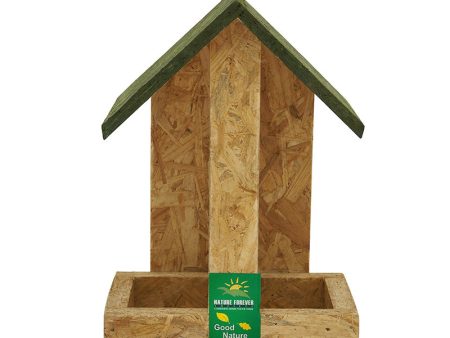 Nature Forever Hut Wooden Feeder for Birds (30 x 15 x 15 cm) on Sale