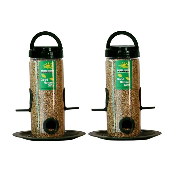 Nature Forever Bird Feeder Transparent (Pack of 2) Cheap