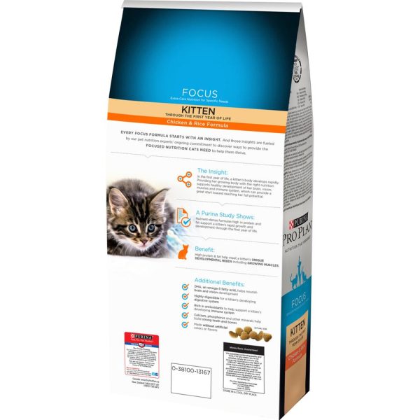 Purina Pro Plan Focus Chicken & Rice Formula Kitten Dry Cat Food Cheap