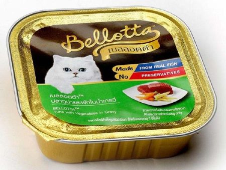 Bellotta Tuna with Vegetables in Gravy Tray for Cat, 80 g Online now