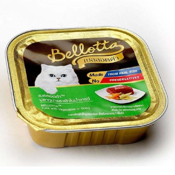 Bellotta Tuna with Vegetables in Gravy Tray for Cat, 80 g Online now