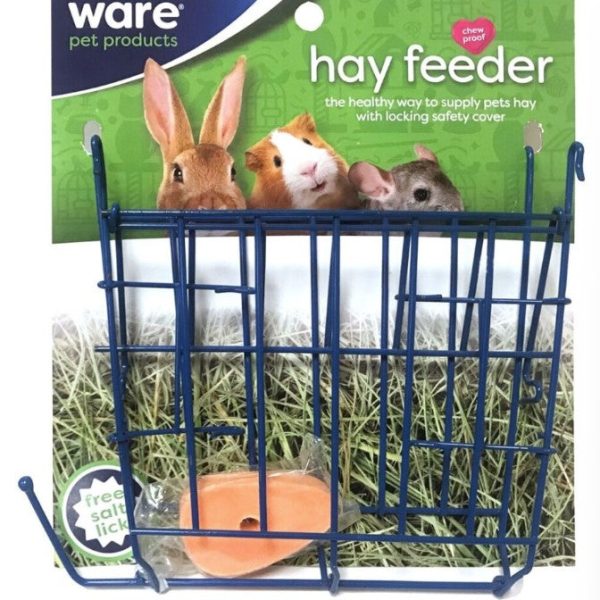 HAY FEEDER - WIRE RACK WITH FREE SALT LICK Hot on Sale