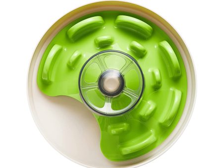 Pawsindia, PetDreamHouse SPIN Interactive Feeder UFO Maze Green Tricky for Dog Online now