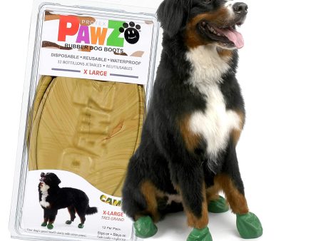 Pawz Protex Dog Boots Water-proof Disposable Reusable, Camo, Medium For Cheap