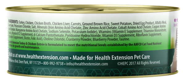 Health Extension Chicken and Turkey Entree Canned Cat Food Discount