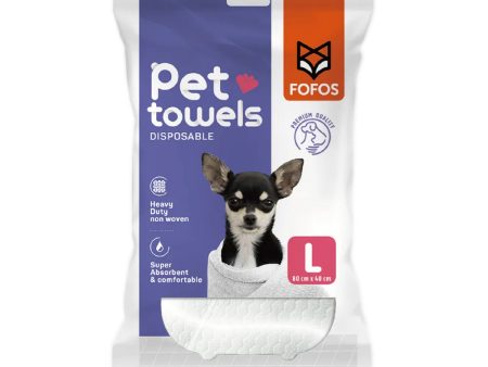 FOFOS Disposable Pet Towels L for Dog Supply