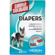 Simple Solution Disposable Dog Diapers, 12 Pcs Online now