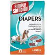 Simple Solution Disposable Dog Diapers, 12 Pcs Online now