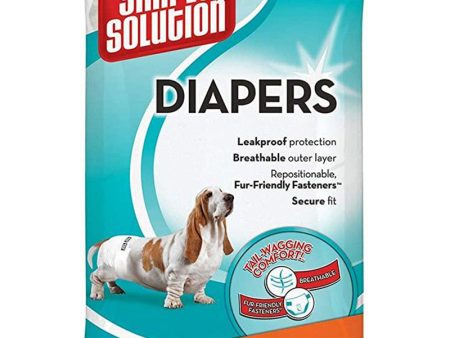 Simple Solution Disposable Dog Diapers, 12 Pcs Online now