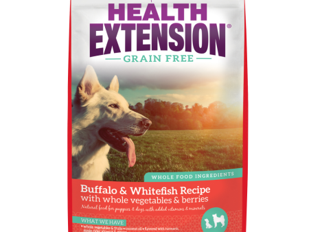 Health Extension Grain Free Buffalo and Whitefish Dry Dog Food Online Hot Sale