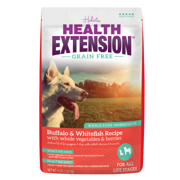 Health Extension Grain Free Buffalo and Whitefish Dry Dog Food Online Hot Sale