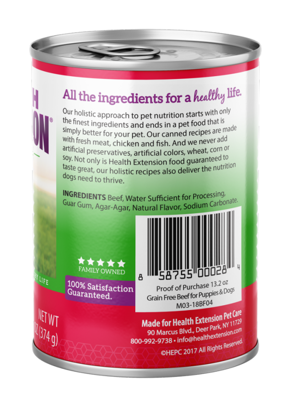 Health Extension Grain Free 95% Beef Canned Dog Food Hot on Sale