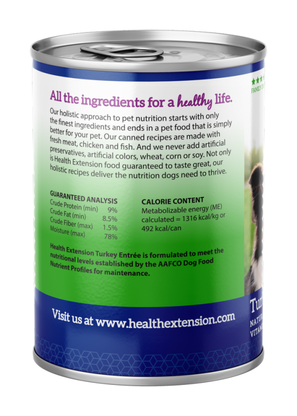 Health Extension Turkey Entree Canned Dog Food Online