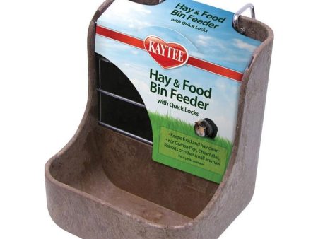 KAYTEE HAY-N-FOOD BIN FEEDER For Discount