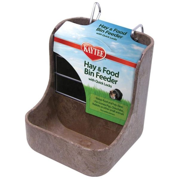 KAYTEE HAY-N-FOOD BIN FEEDER For Discount