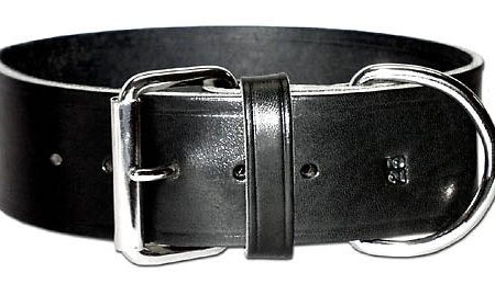 Leather Brothers Latigo Leather 1 Ply Dog Collar For Sale