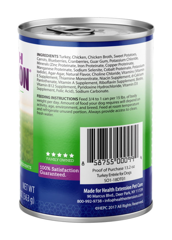 Health Extension Turkey Entree Canned Dog Food Online