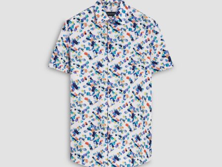 Orson Abstract Print Short Sleeve Shirt on Sale