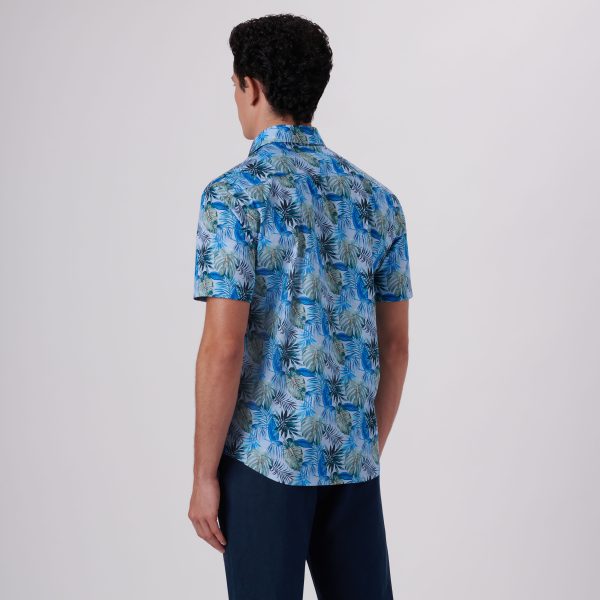 Orson Leaf Print Short Sleeve Shirt Fashion