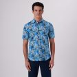 Orson Leaf Print Short Sleeve Shirt Fashion