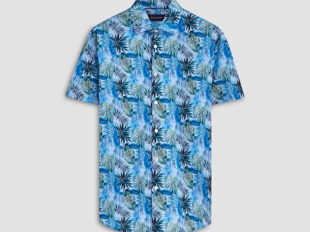 Orson Leaf Print Short Sleeve Shirt Fashion