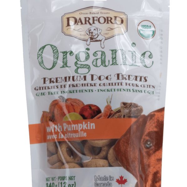 Darford Organic With Pumpkin Dog Treats 340g Online Sale