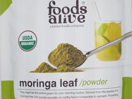 Foods Alive organic moringa leaf   powder 8oz. 227g. Online