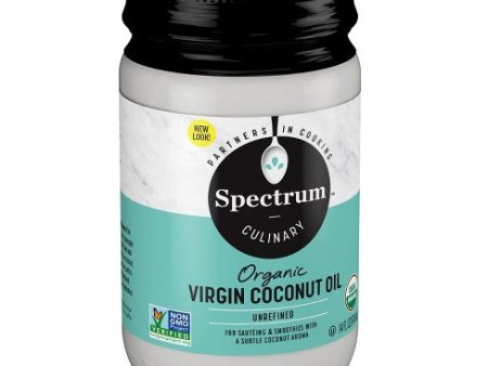 Spectrum Unrefined Virgin Coconut Oil 14 oz Supply