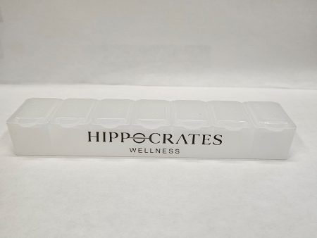 Hippocrates Pill Organizer 7 day clear Fashion