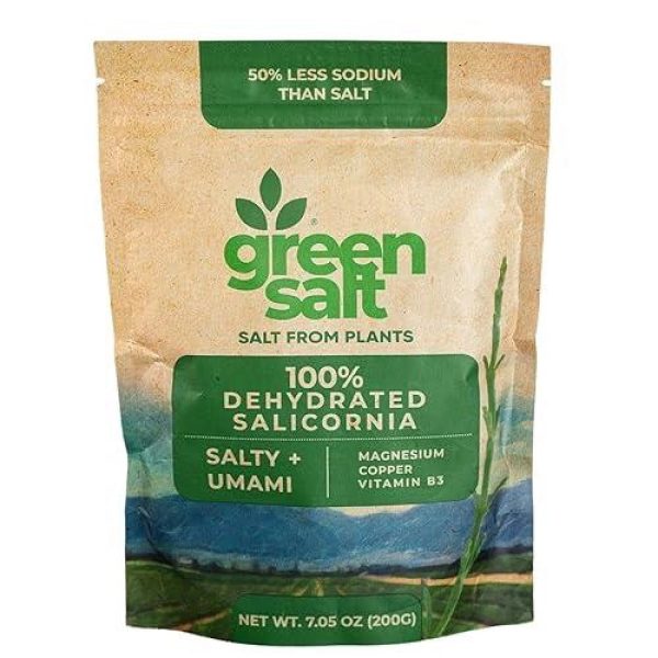 Green Salt Dehydrated Saliconia Low Sodium 7.05oz., 200g on Sale